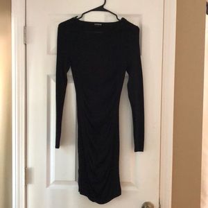 Black sweater dress